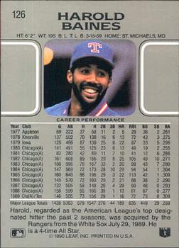 Harold Baines  baseball card collectible - Main Image 2