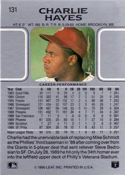 Charlie Hayes  baseball card collectible - Main Image 2