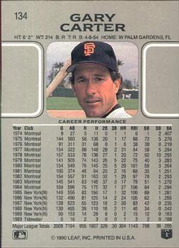 Gary Carter  baseball card collectible - Main Image 2