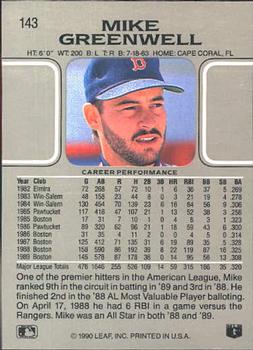 Mike Greenwell  baseball card collectible - Main Image 2