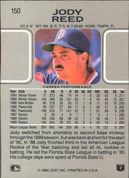 Jody Reed  baseball card collectible - Main Image 2