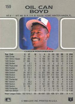 Oil Can Boyd  baseball card collectible - Main Image 2