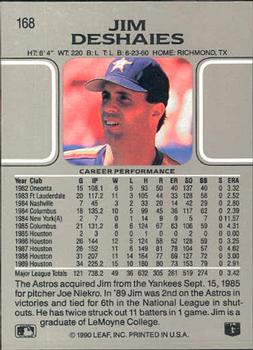 Jim Deshaies  baseball card collectible - Main Image 2