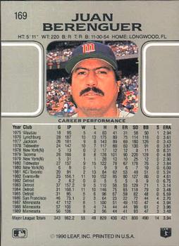 Juan Berenguer  baseball card collectible - Main Image 2
