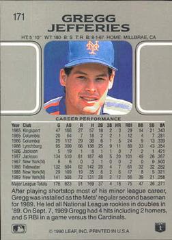 Gregg Jefferies  baseball card collectible - Main Image 2