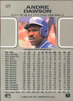 Andre Dawson  baseball card collectible - Main Image 2