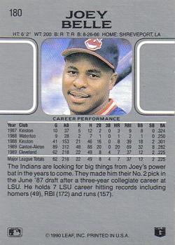 Joey Belle  baseball card collectible - Main Image 2