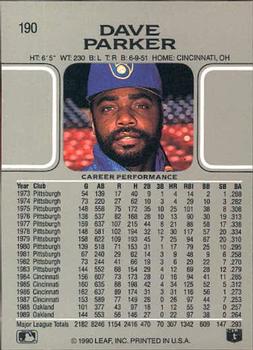 Dave Parker  baseball card collectible - Main Image 2