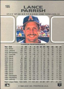 Lance Parrish  baseball card collectible - Main Image 2