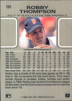 Robby Thompson  baseball card collectible - Main Image 2