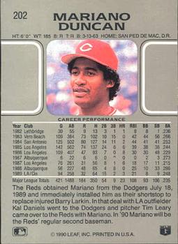 Mariano Duncan  baseball card collectible - Main Image 2