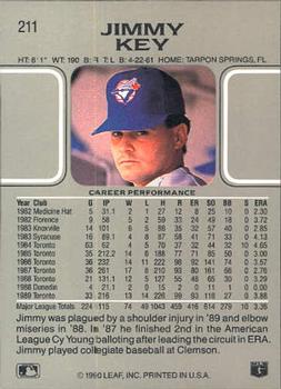 Jimmy Key  baseball card collectible - Main Image 2