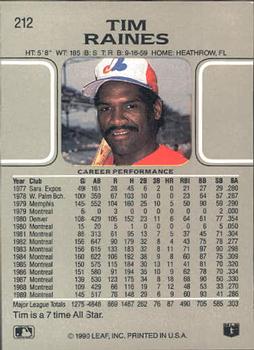 Tim Raines  baseball card collectible - Main Image 2