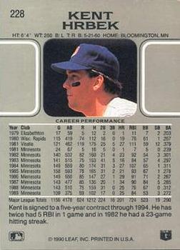 Kent Hrbek  baseball card collectible - Main Image 2