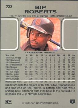 Bip Roberts  baseball card collectible - Main Image 2