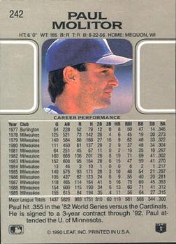 Paul Molitor  baseball card collectible - Main Image 2