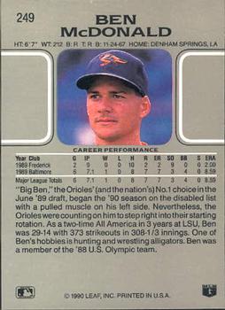 Ben McDonald  baseball card collectible - Main Image 2