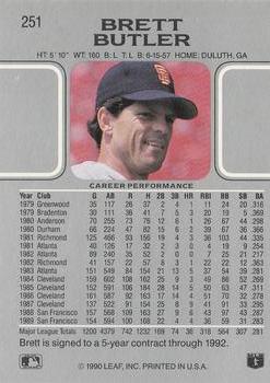 Brett Butler  baseball card collectible - Main Image 2