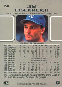 Jim Eisenreich  baseball card collectible - Main Image 2