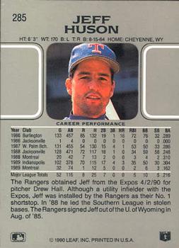 Jeff Huson  baseball card collectible - Main Image 2