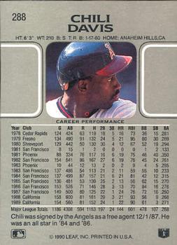 Chili Davis  baseball card collectible - Main Image 2