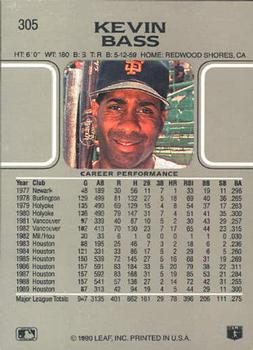 Kevin Bass  baseball card collectible - Main Image 2