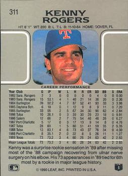 Kenny Rogers  baseball card collectible - Main Image 2