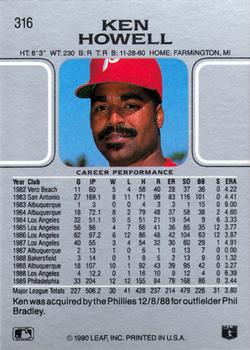 Ken Howell  baseball card collectible - Main Image 2