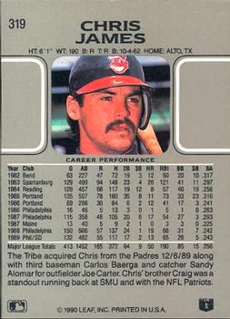 Chris James  baseball card collectible - Main Image 2