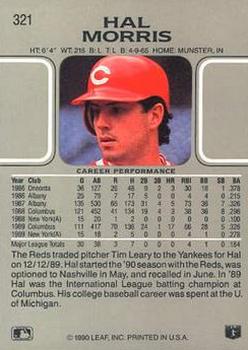 Hal Morris  baseball card collectible - Main Image 2