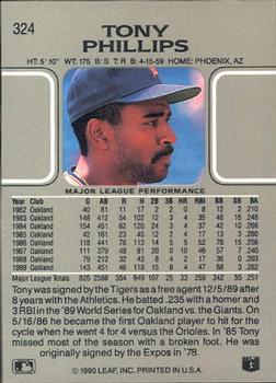 Tony Phillips  baseball card collectible - Main Image 2