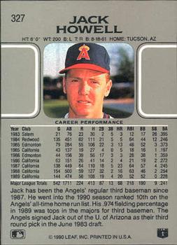 Jack Howell  baseball card collectible - Main Image 2