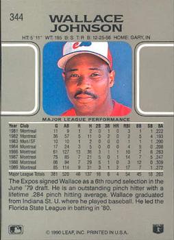 Wallace Johnson  baseball card collectible - Main Image 2