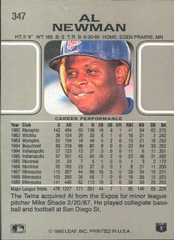 Al Newman  baseball card collectible - Main Image 2