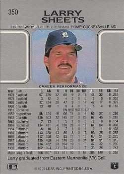 Larry Sheets  baseball card collectible - Main Image 2