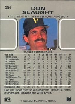 Don Slaught  baseball card collectible - Main Image 2