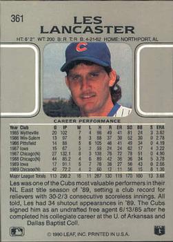 Les Lancaster  baseball card collectible - Main Image 2