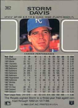 Storm Davis  baseball card collectible - Main Image 2