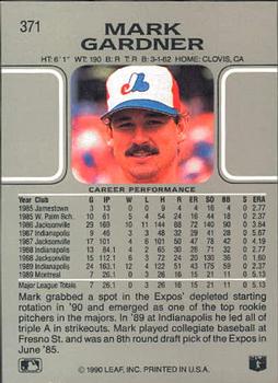 Mark Gardner  baseball card collectible - Main Image 2