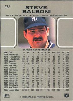Steve Balboni  baseball card collectible - Main Image 2