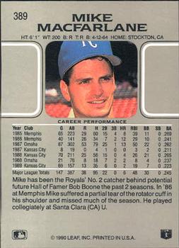 Mike Macfarlane  baseball card collectible - Main Image 2