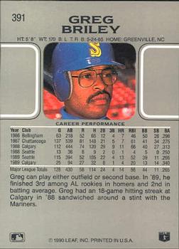 Greg Briley  baseball card collectible - Main Image 2