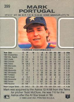 Mark Portugal  baseball card collectible - Main Image 2