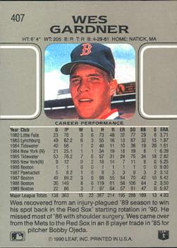 Wes Gardner  baseball card collectible - Main Image 2