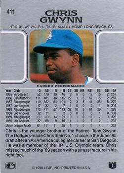 Chris Gwynn  baseball card collectible - Main Image 2