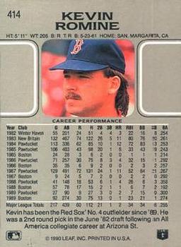 Kevin Romine  baseball card collectible - Main Image 2