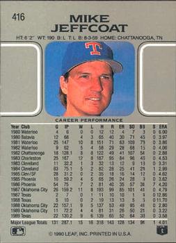 Mike Jeffcoat  baseball card collectible - Main Image 2