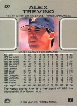 Alex Trevino  baseball card collectible - Main Image 2