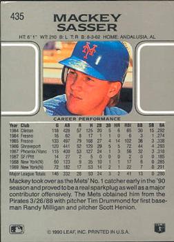 Mackey Sasser  baseball card collectible - Main Image 2