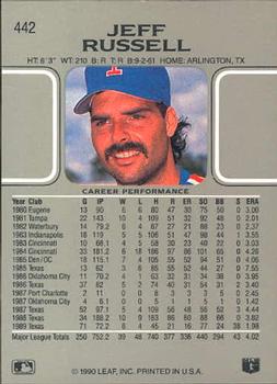 Jeff Russell  baseball card collectible - Main Image 2